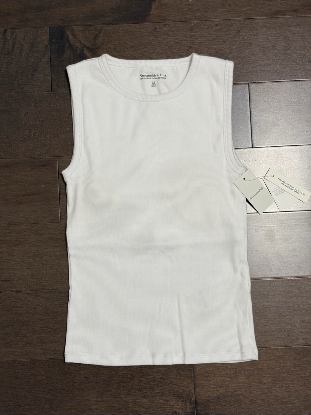 Abercrombie & Fitch Women’s White Ribbed Tank Top Size XS NWT
